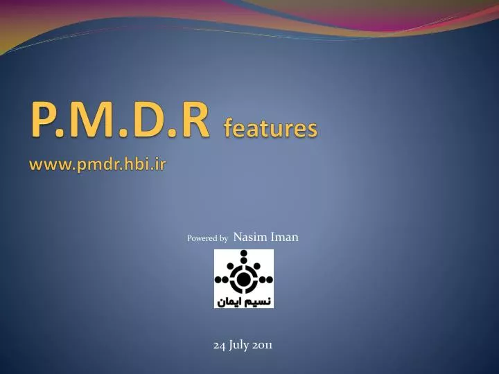 p m d r features www pmdr hbi ir