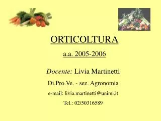 ORTICOLTURA a.a. 2005-2006