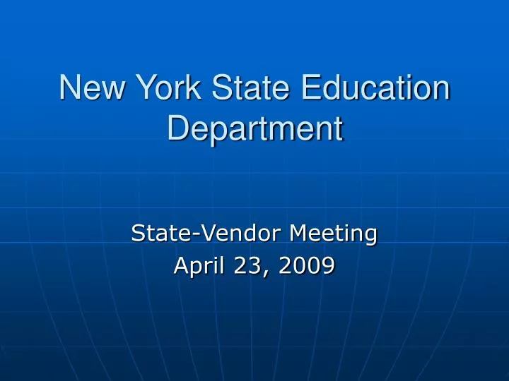 new york state education department