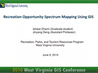 Recreation Opportunity Spectrum Mapping Using GIS