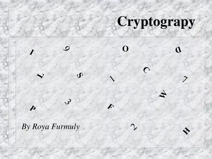 cryptograpy