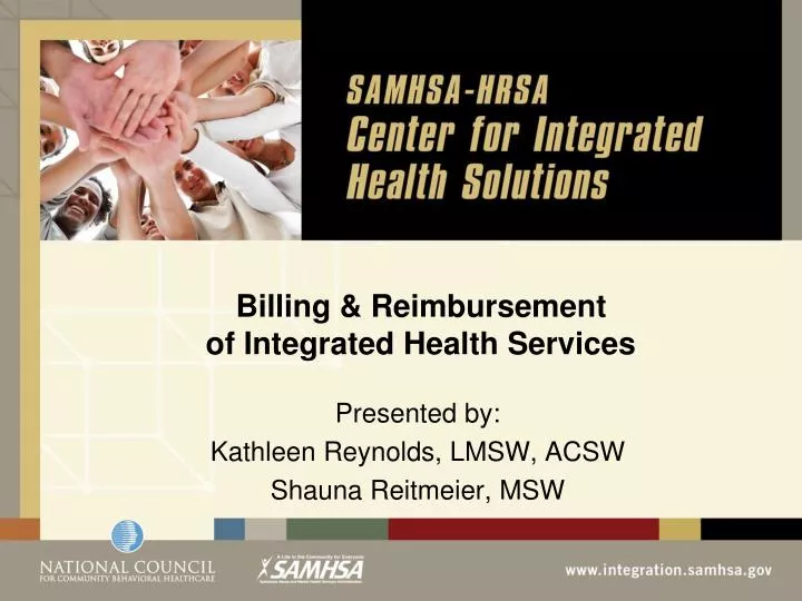 billing reimbursement of integrated health services
