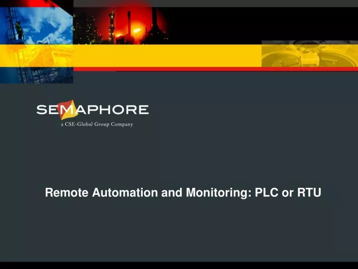 remote automation and monitoring plc or rtu