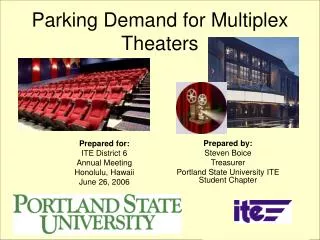 Parking Demand for Multiplex Theaters