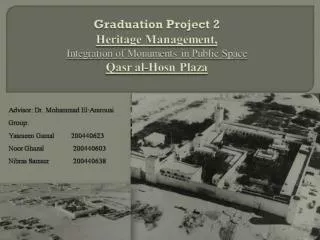 Proposed Plaza Project