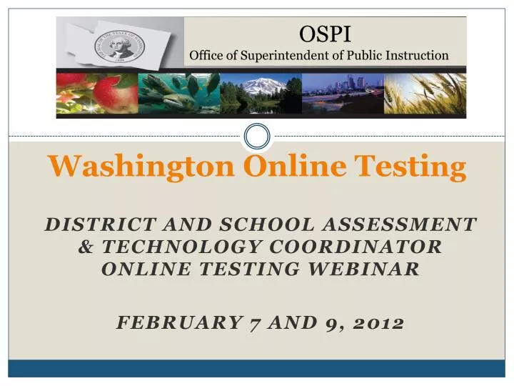 washington online testi ng