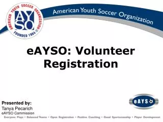 eAYSO: Volunteer Registration
