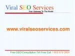 Viral SEO Services: Professional SEO SEM PPC SMO Company