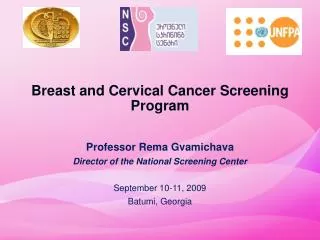 Breast and Cervical Cancer Screening Program