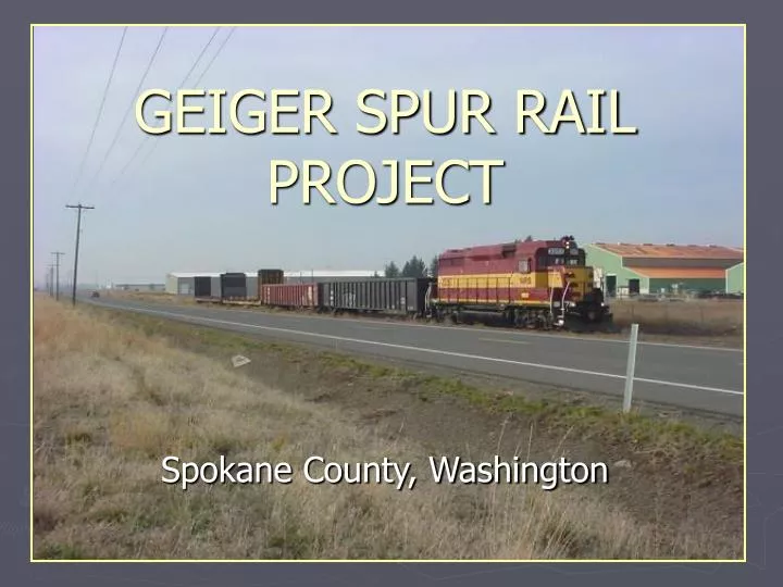 geiger spur rail project