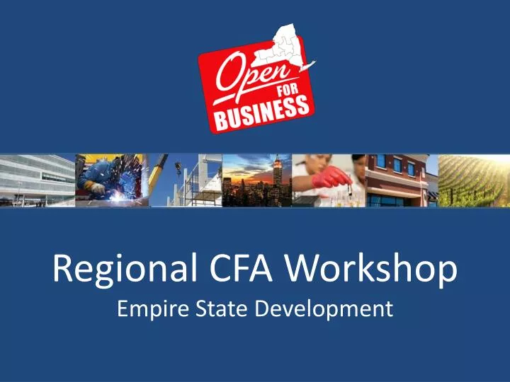 regional cfa workshop empire state development