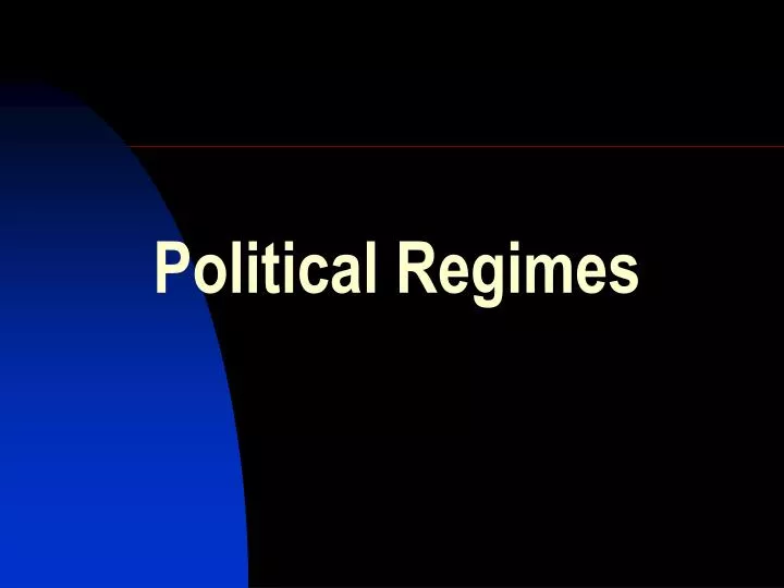 political regimes