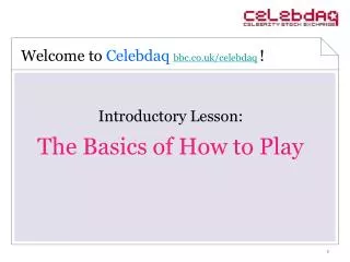 Introductory Lesson: The Basics of How to Play