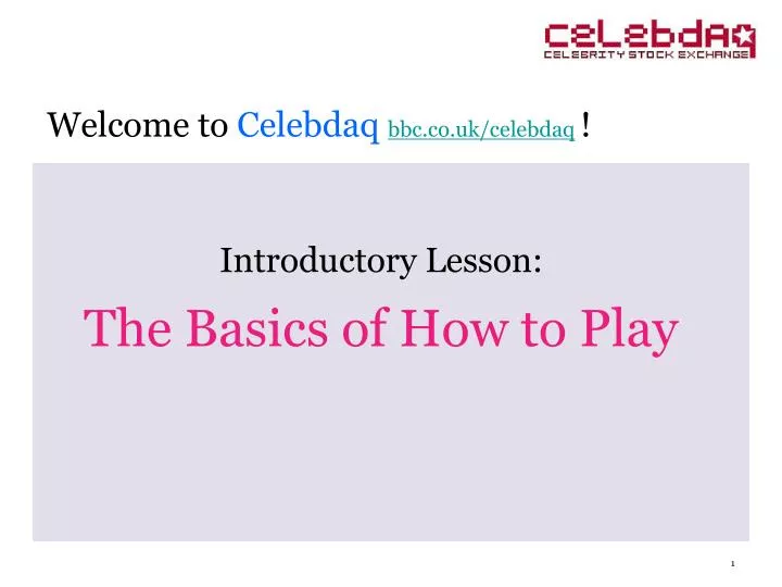 introductory lesson the basics of how to play