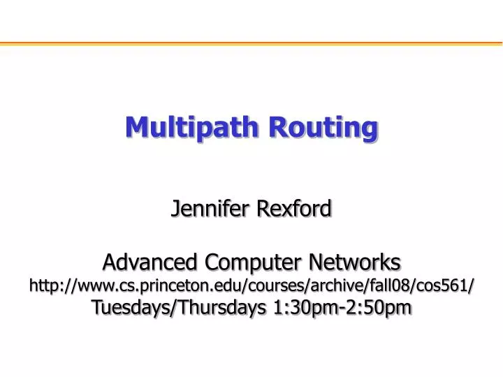 multipath routing
