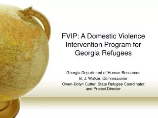 FVIP: A Domestic Violence Intervention Program for Georgia Refugees