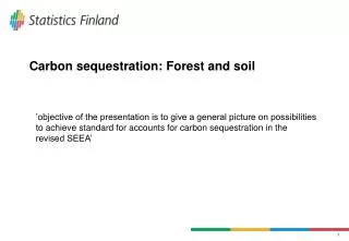 Carbon sequestration: Forest and soil