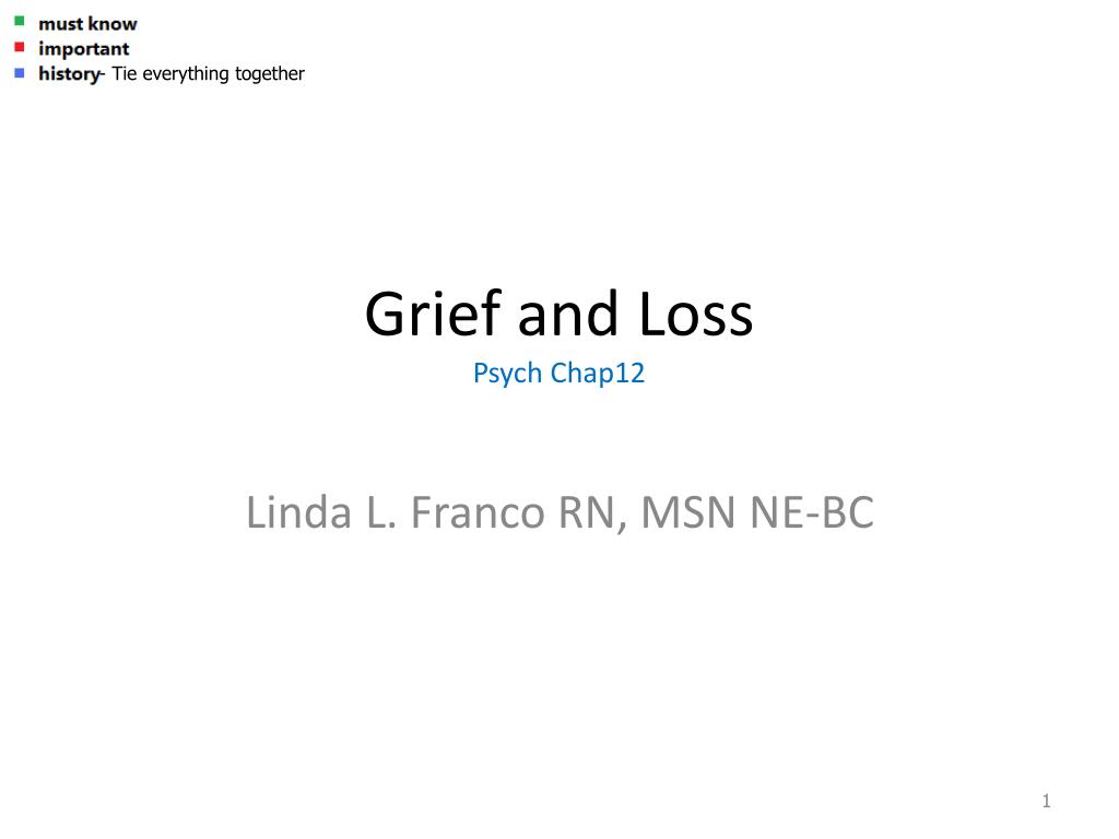PPT - Grief and Loss Psych Chap12 PowerPoint Presentation, free ...