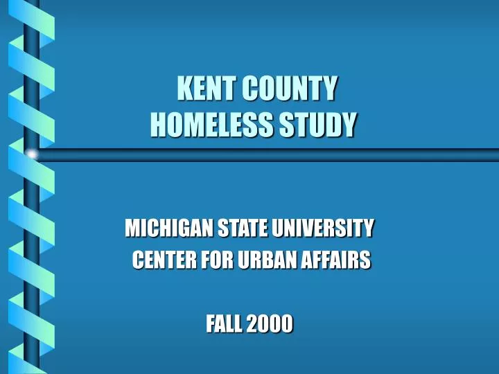 kent county homeless study