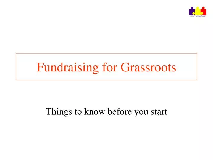 fundraising for grassroots