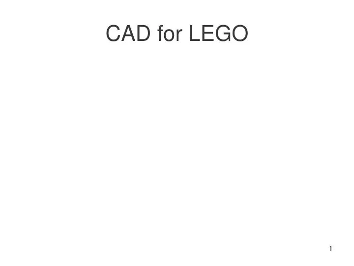 cad for lego