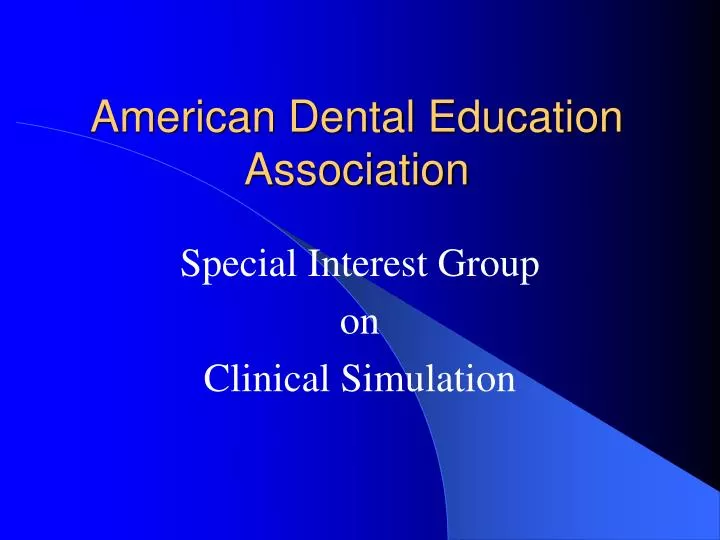 american dental education association
