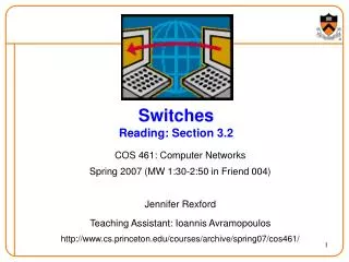 Switches Reading: Section 3.2