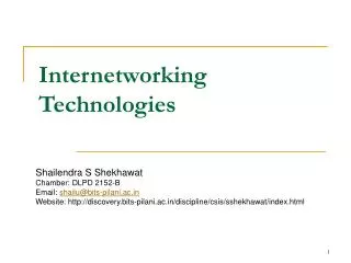 Internetworking Technologies