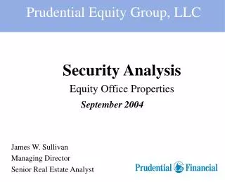 Security Analysis Equity Office Properties
