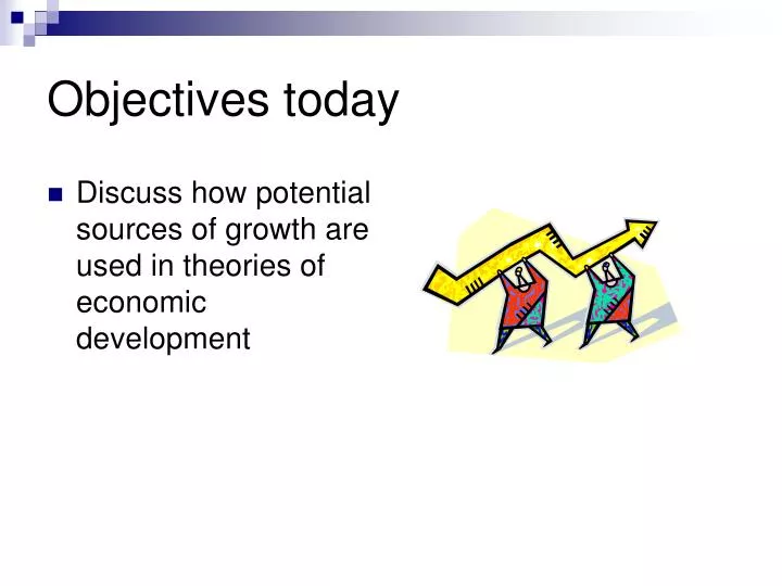 objectives today