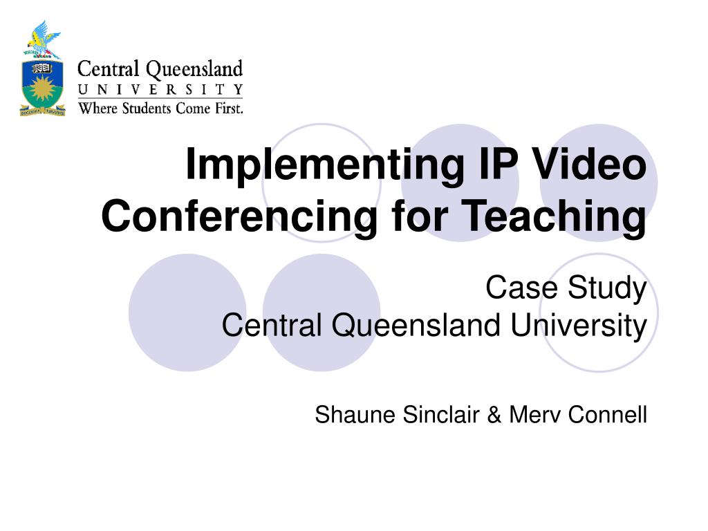 PPT - Implementing IP Video Conferencing for Teaching PowerPoint ...