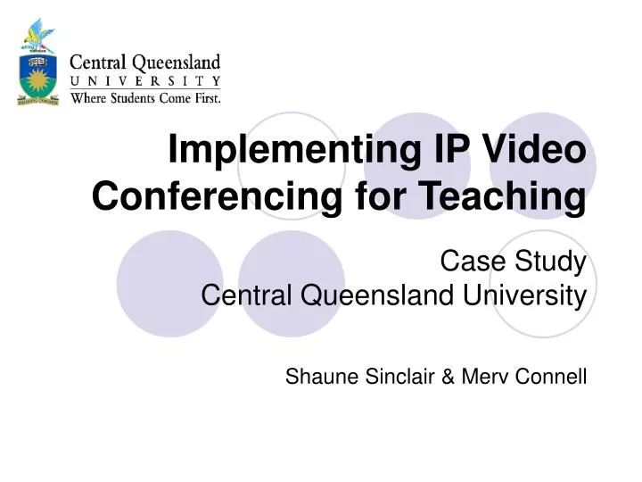 implementing ip video conferencing for teaching