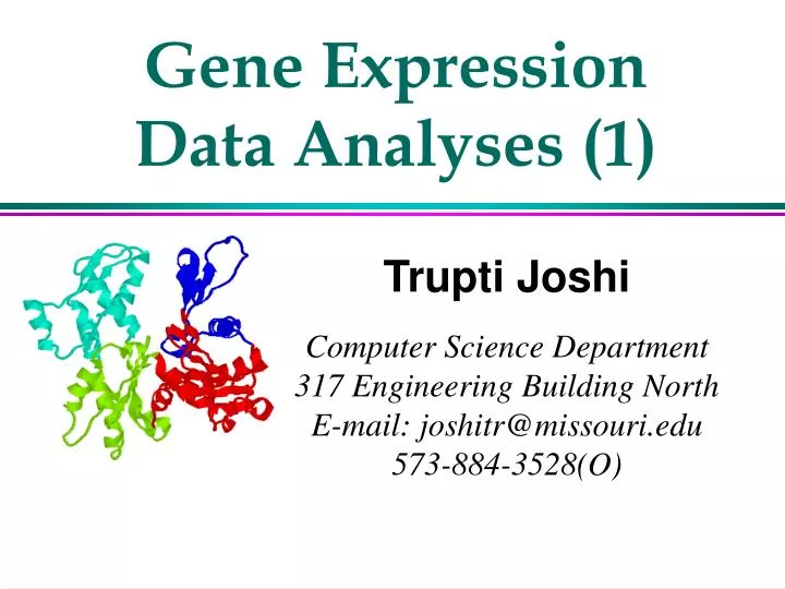 gene expression data analyses 1