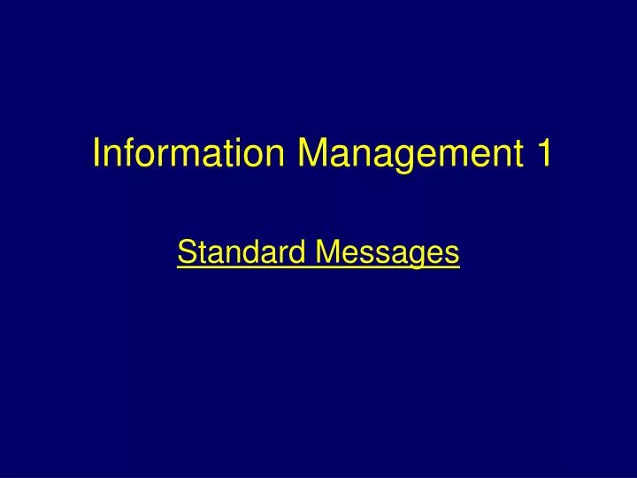 information management 1
