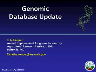 Genomic Database Update