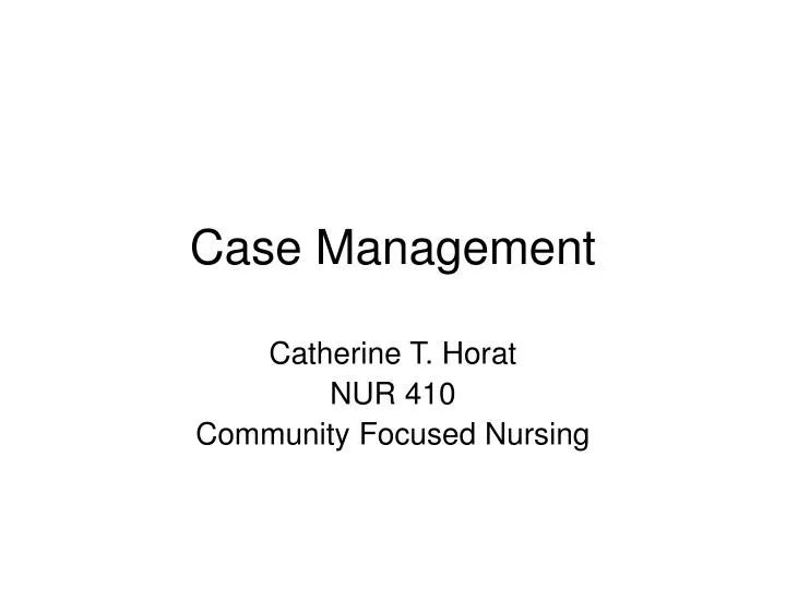 case management