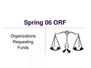 Spring 06 ORF