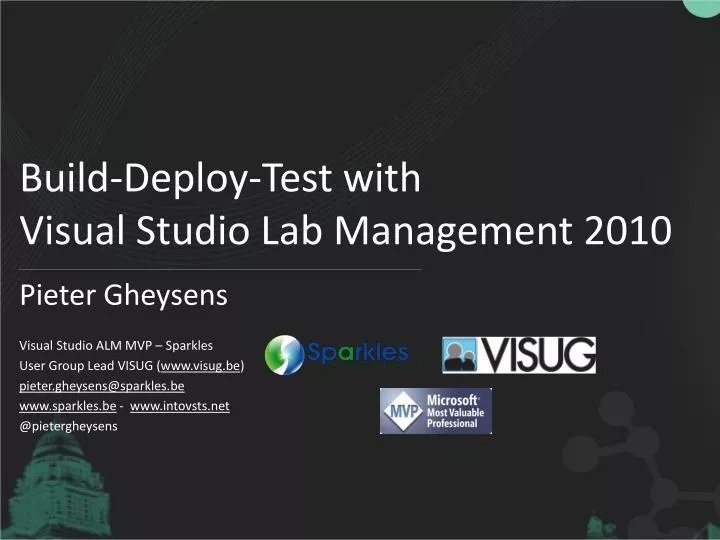 build deploy test with visual studio lab management 2010