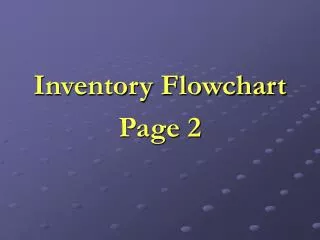 Inventory Flowchart Page 2