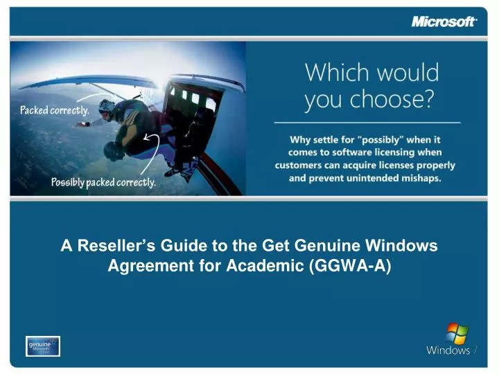 a reseller s guide to the get genuine windows agreement for academic ggwa a