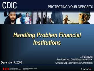Handling Problem Financial Institutions
