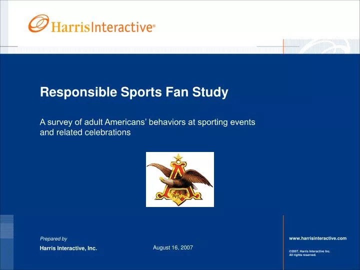responsible sports fan study