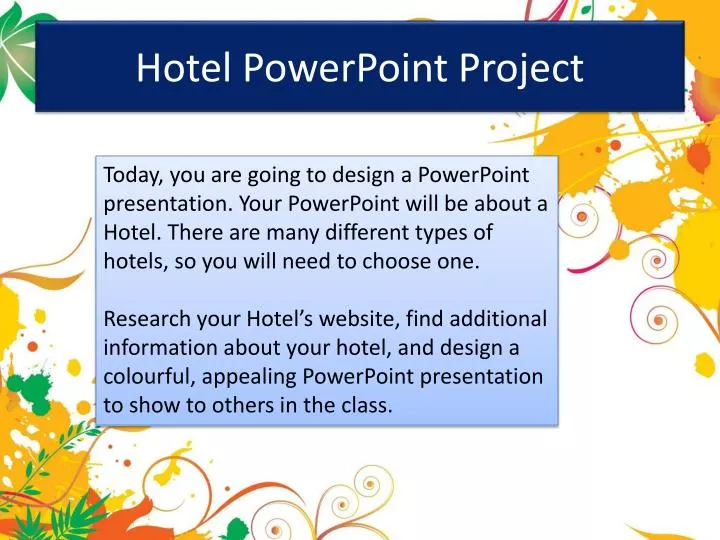 hotel powerpoint project