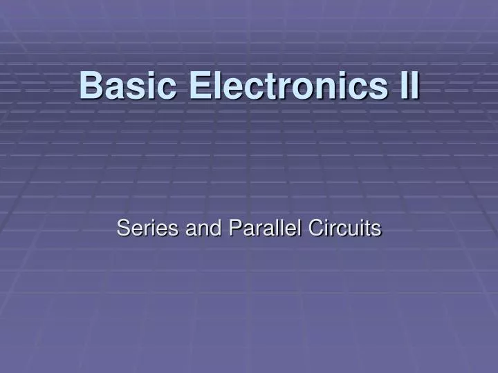 basic electronics ii
