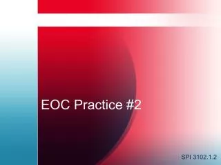EOC Practice #2
