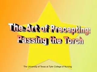 The Art of Precepting: Passing the Torch