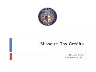 Missouri Tax Credits