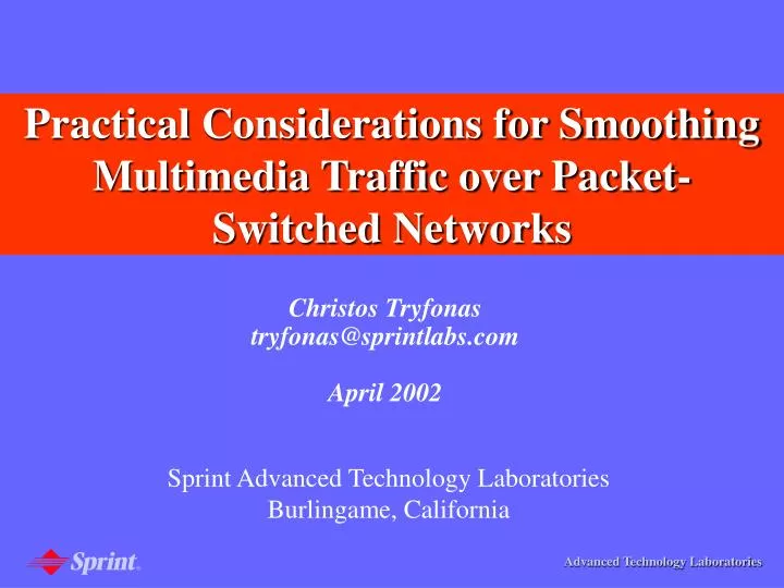 practical considerations for smoothing multimedia traffic over packet switched networks