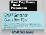 GMAT prep course - slide 1