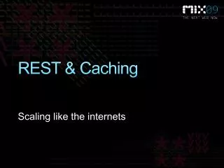 REST &amp; Caching